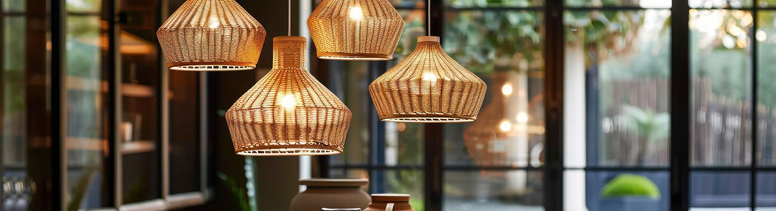 Wicker Ceiling Lamps