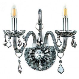 Wall Lamp 43391-2 35x37,5cm 2xΕ14 Transparent Inlight CLEAR