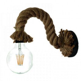 Wall Lamp 43367 25x20cm 1xΕ27 Natural-Black Inlight NATURAL-BLACK