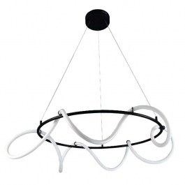 Ceiling Illuminant Led 6016-Α 80cm 6400Lm Black Inlight BLACK