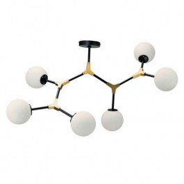 Ceiling Illuminant 6167-6 90x75cm 6xG9 Black-Gold Inlight BLACK GOLD