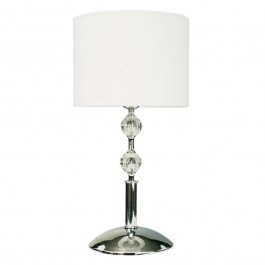 Table Lamp With Crystal 3422 30x59cm 1xE27 Chrome-White Inlight WHITE-CHROME