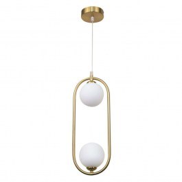 Ceiling Lamp 4023-GL 15x40cm 2xG9 Gold-White Inlight WHITE-GOLD