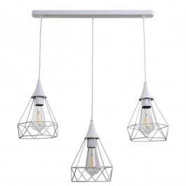 Φωτιστικό Οροφής - Ράγα 4024-3-WH-RAIL 60x26cm 3xE27 White Inlight WHITE