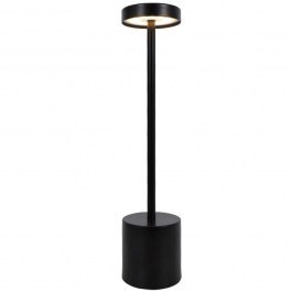Rechargeable Table Lamp 3035-Black 8x34cm Dim Led 1W 3000K Black Inlight BLACK