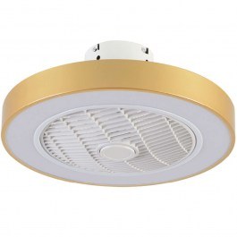 Ceiling Fan Chilko 101000360 With Led And Remote Control D50x19cm 36W Gold Inlight GOLD
