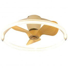 Ceiling Fan Nettilling 101000520 Φ75cm With Light Dim Led 80W White-Natural Itlighting NATURAL-WHITE