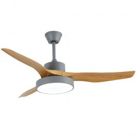 Ανεμιστήρας Ορόφης Nitinat 102000230 Φ132cm Με Φως Led 25W Grey-Natural Itlighting NATURAL-BLACK