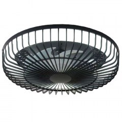 Ceiling Fan Waterton 101000620 Φ55x25cm With Light Dim Led 72W Black Itlighting