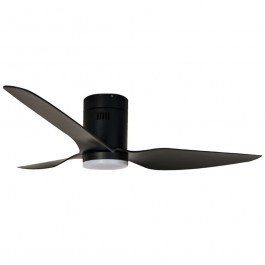 Ceiling Fan Smart Alamo 102000520 With Light Dim Led 15W And Remote Control D137x45cm Black itLighting BLACK