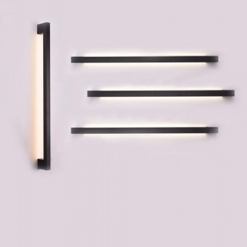 Φωτιστικό Τοίχου - Απλίκα 43042-BL Led 60cm 1190Lm 3000Κ 14W 3CCT Black Inlight