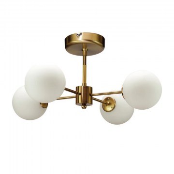 Φωτιστικό Οροφής 5015-4 45x25cm 4xG9 Gold-White Inlight
