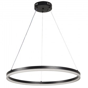 Φωτιστικό Οροφής 6095-C Led Dimmable Φ60cm 4500Lm 45W 3CCT Black Inlight