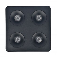 Spot Led X00290B 4x8W 3CCT 2560Lm 22,6x22,6x5,5cm Black Inlight