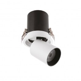 Σποτ Οροφής Χωνευτό Downlight Led X00180 10W 800Lm 3CCT 8,5x10,2cm White-Black Inlight WHITE-BLACK