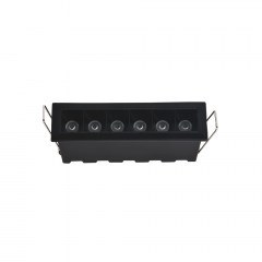 Recessed LED Ceiling Downlight X00200 6x3W 1440Lm 3CCT 3.2x10.8x3.9cm Black Inlight