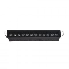 Recessed LED Ceiling Downlight X00210 12x3W 2880Lm 3CCT 3.2x20.8x3.9cm Black Inlight