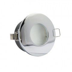 Recessed Ceiling Spot Χ0008-CH 1xGU10 8cm Chrome Inlight