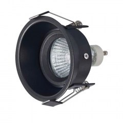 Σποτ Χωνευτό Χ0010 1xGU10 8cm Black Inlight