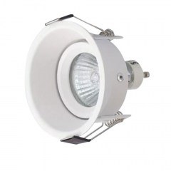 Σποτ Χωνευτό Χ0010 1xGU10 8cm White Inlight