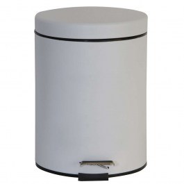 Κάδος Απορριμμάτων Classic 02-3746 Λευκός Ματ 5Lt Estia WHITE