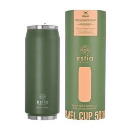 Ισοθερμικό Δοχείο Καφέ 01-13806 Save Aegean 500Ml Ανοξείδωτο Ατσάλι Pine Green Estia PINE