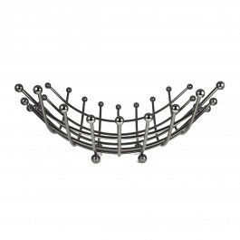 Fruit bowl Elegant 01-5672 Metal Black Estia BLACK