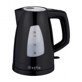 Βραστήρας Ηλεκτρικός Plus 06-10096 1.7Lt 2200W Black Estia BLACK
