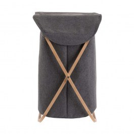 Καλάθι Απλύτων Με Θήκη Πτυσσόμενο Essentials 02-13158 40x40x70cm Natural-Anthracite Estia NATURAL-ANTHRACITE