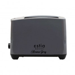 Φρυγανιέρα 2 Θέσεων Aroma 06-12243 750W 25x14x17,1cm Grey Estia GREY