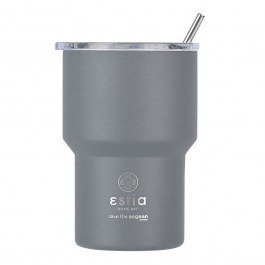 Ποτήρι - Θέρμος Save The Aegean 01-18467 400ml Fjord Grey Estia GREY