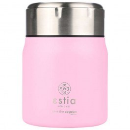 Isothermal Food Container With Spoon Save The Aegean 01-21665 10x10x14cm 500ml Blossom Rose Estia ROSE
