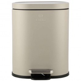 Κάδος Απορριμμάτων Ovoid Soft Close 02-21450 24,4x21,5x29,4cm 6lt Taupe Estia TAUPE