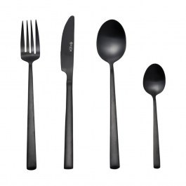 Cutlery Prestige (Set 24pcs) Stainless Steel 18/0 Black Mat Estia BLACK