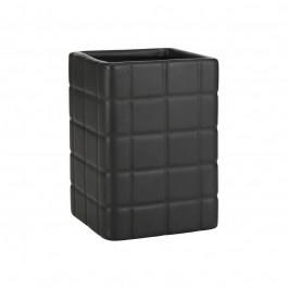 Ποτηράκι Μπάνιου Tiles 02-27704 7,5x11cm Black Estia BLACK