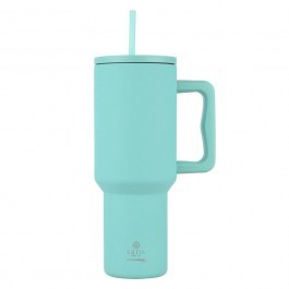 Κούπα - Θερμός Με Καλαμάκι Tumbler XL Save The Aegean 01-32203 1,2Lt Bermuda Green Estia TURKUAZ