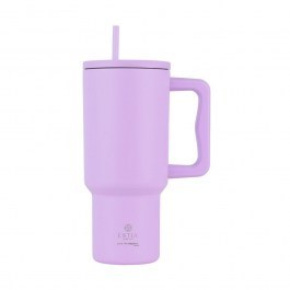 Κούπα - Θερμός Με Καλαμάκι Tumbler XL Save The Aegean 01-32159 900ml Lavender Purple Estia PURPLE