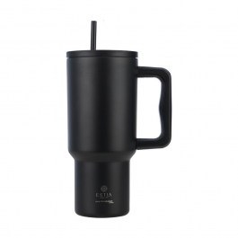 Κούπα - Θερμός Με Καλαμάκι Tumbler XL Save The Aegean 01-32111 900ml Midnight Black Estia BLACK