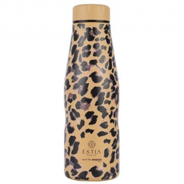 Thermos Travel Flask Spotted Prowl Save The Aegean 01-31619 500ml Brown-Black Estia