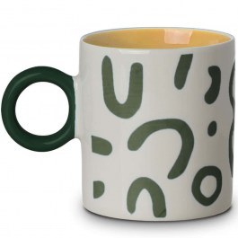 Κούπα Mood Flow 07-35112 450ml White-Green Estia WHITE-GREEN