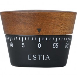 Χρονόμετρο Κουζίνας Αναλογικό Allure 01-32722 7,4x7,4x5,3cm Brown-Black Estia BROWN-BLACK