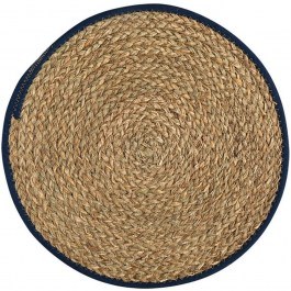 Placemat Gaia 07-40383 D38cm Natural-Blue Estia NATURAL-BLUE