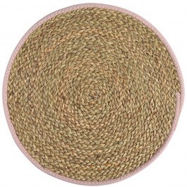 Placemat Gaia 07-40390 D38cm Natural-Pink Estia NATURAL-PINK
