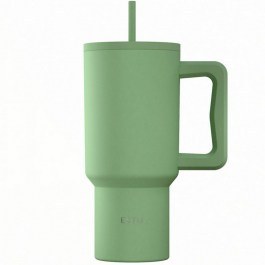 Κούπα - Θερμός Με Καλαμάκι XL Save The Aegean 01-41502 900ml Pine Green Estia GREEN