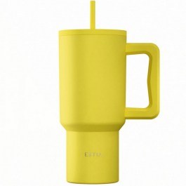 Κούπα - Θερμός Με Καλαμάκι XL Save The Aegean 01-41496 900ml Sunbeam Yellow Estia YELLOW