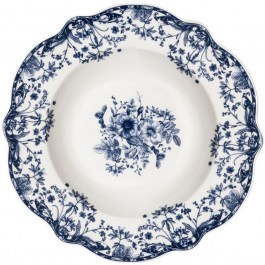 Deep Plate Reverie 07-38809 22cm White-Blue Estia WHITE-BLUE