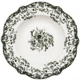 Deep Plate Reverie 07-38724 22cm White-Green Estia WHITE-GREEN