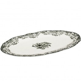 Serving Platter Reverie 07-38779 30cm White-Green Estia WHITE-GREEN