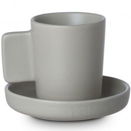 Φλυτζάνι Καφέ Με Πιατάκι Fine Grind New Bone 07-35518 90ml Beige Estia BEIGE