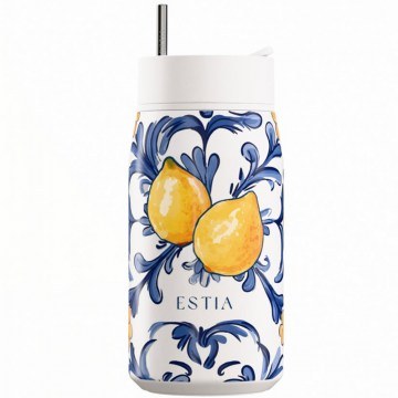 Glass - Thermos Lens Amalfi Coast Save The Aegean 01-42899 360ml Multi Estia
